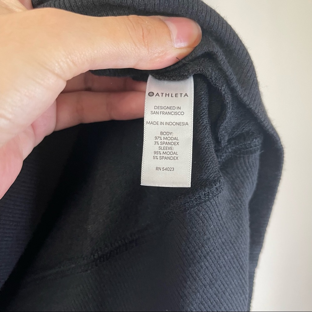 Athleta Black Basic Long Sleeve Xxs - image 7